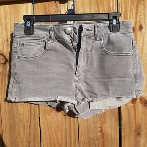 American Eagle grey jean shorts